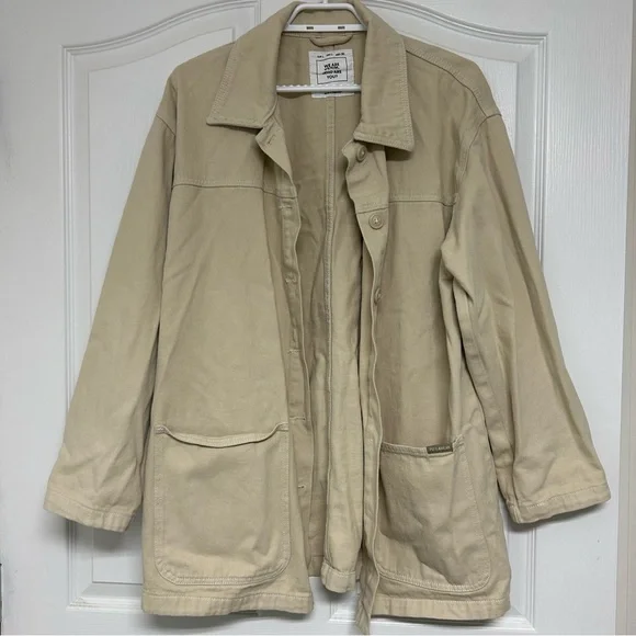 Beige Utility Jacket - Picture 1 of 3